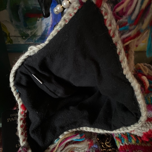 Sweetest LUCY IBURG colorful Wool handcrafted in Peru Hat Mitten SET Accessory - Picture 10 of 12